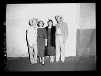 Bill Williams -Wallace Brooks and Wives  (Pose)