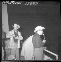 Van Cronkhite breifing Grand Entry  (Announcers Room)