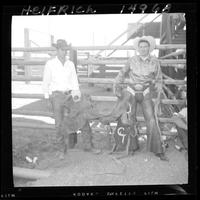 Casey Tibbs & Bob Holder with saddles