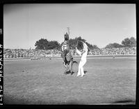 Marie White and her Zebra