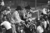 Unidentified rodeo clowns
