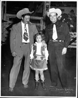 Johnnie Lee Wills posing with ? And young girl