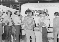 Olympia Beer booth