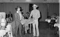 Awards presentation, unidentified participants, Calf roping