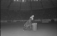 Sally Young Barrel racing