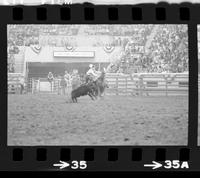 Barry Burk Calf roping