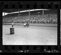 Unidentified Rodeo clowns specialty act