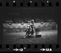 Marge Moffett Barrel racing