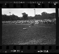 Unidentified Rodeo clown doing specialty act