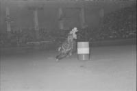 Sally Young Barrel racing