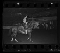 Joyce Burk on horseback