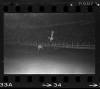 Unidentified Rodeo clown Bull fighting