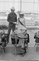 Awards presentation, Team roping,Unidentified participants