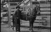 Barry Burk Calf roping