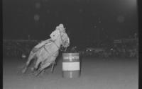 Marilyn Duplissey Barrel racing