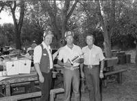 Unidentified picnic participants