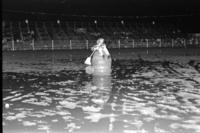 Rodeo clowns in the Mud