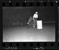 Joyce White Barrel racing