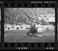 June Hipple Barrel racing