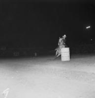 Sally Young Barrel racing