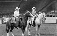 Rodeo Queen on horseback