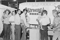 Olympia Beer booth