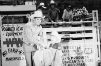 Jack Ward receiving Bull riding award