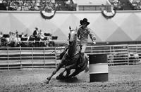 Judy O'Quinn Barrel racing