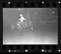 Barney Gallagher on # 38 Saddle bronc