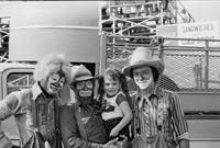 Unidentified Rodeo clowns & M/D Girl