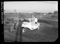 Helen in Golf Cart