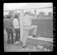 Bob Barmby watching rodeo