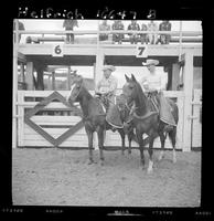 Joe Kelsey and Sonny Kelsey on horses