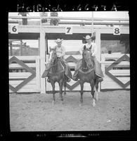 Joe Kelsey and Sonny Kelsey on horses