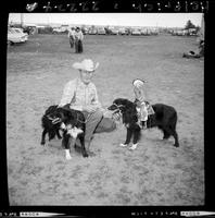 Sheep dogs & Monkey  (Calamity Jane)  C.D. Ferguson owner