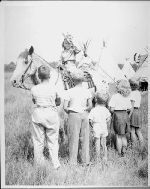 [perhaps Madonna Eskew, As A Child, Atop A Horse] 